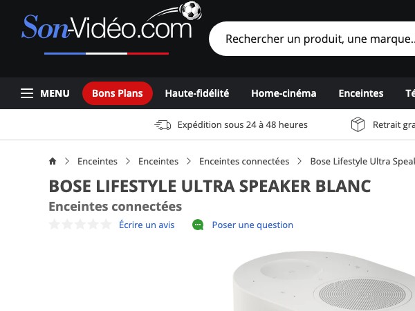BOSE LIFESTYLE ULTRA SPEAKER BLANC Enceintes connectées