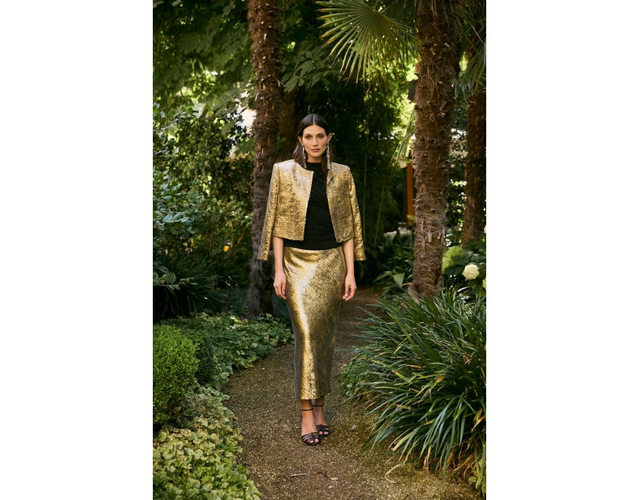 Total look Aina lentejuela gold