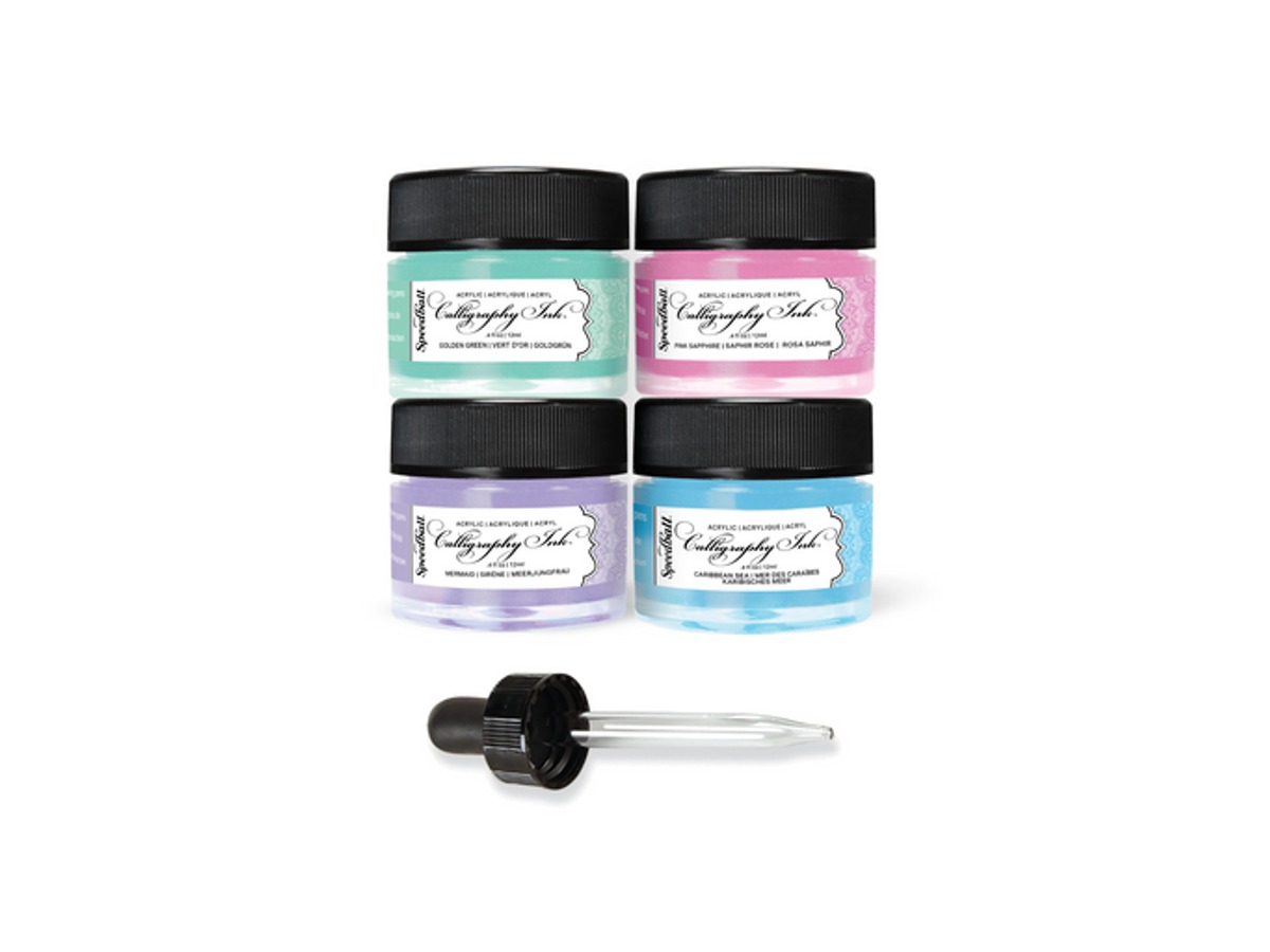 Metallic Acrylic Calligraphy Ink Set