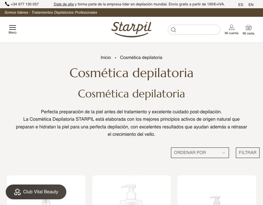 Cosmetica depilatoria