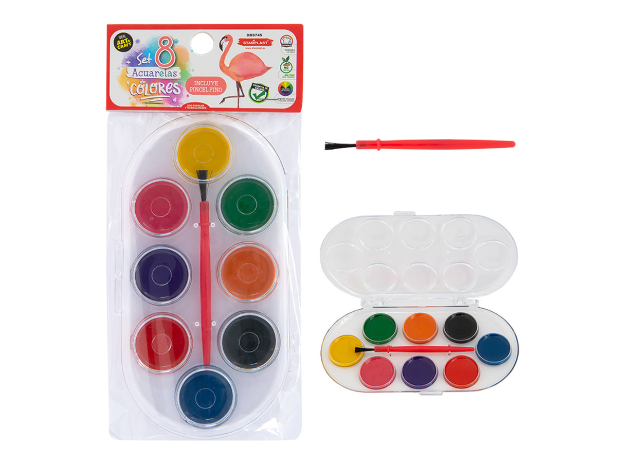 Set de acuarela 8 colores