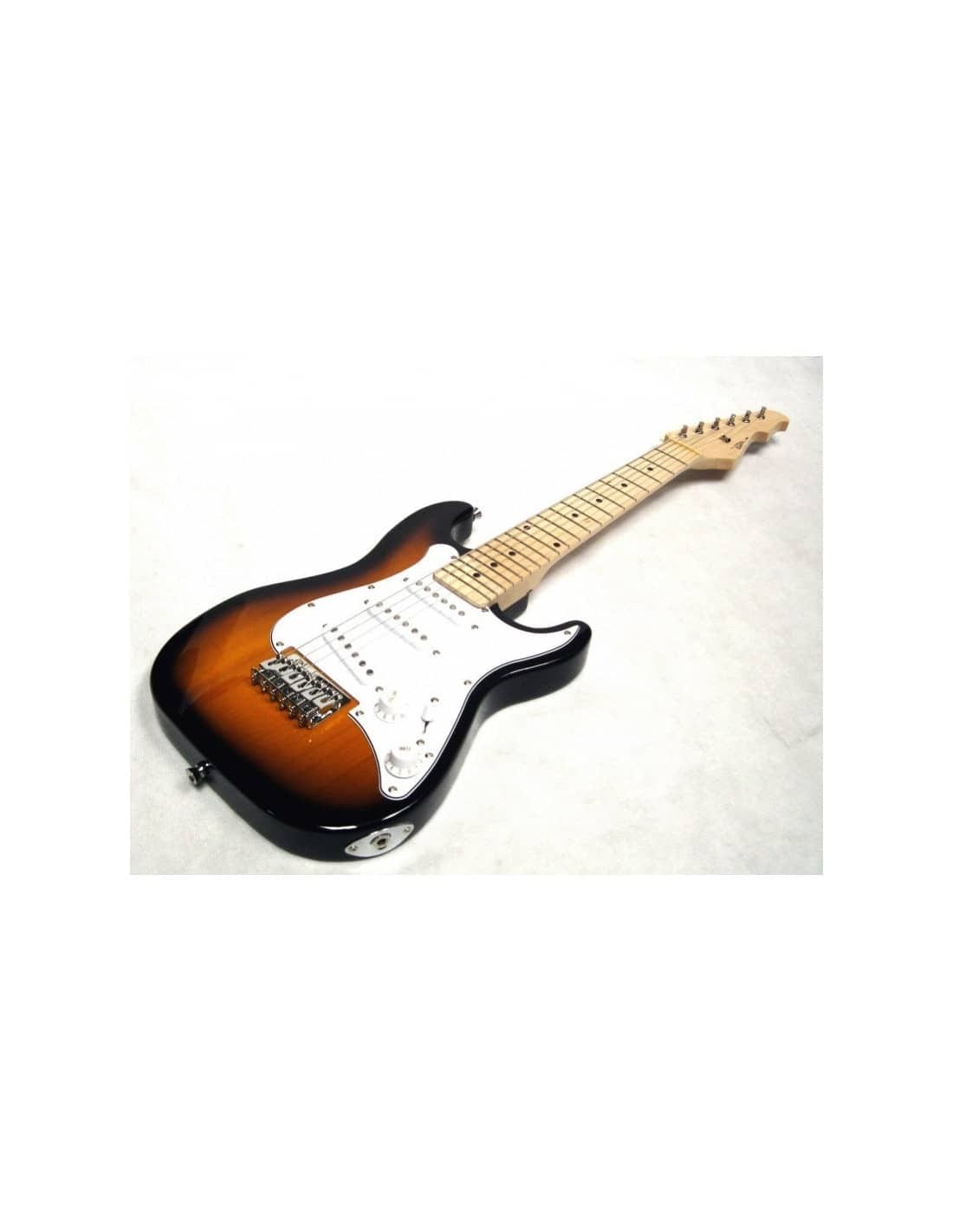 Guitarra Eléctrica Junior Strato Niños 3-7 Años | 3 Pastillas Single Coil | Sunburst