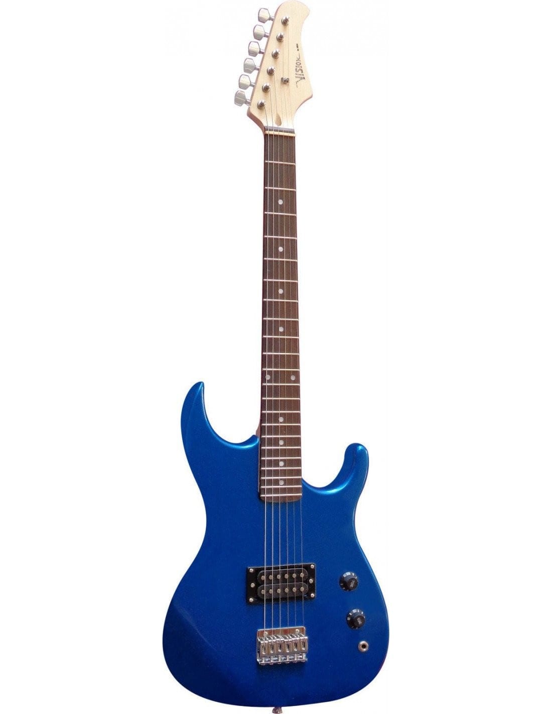 Guitarra Eléctrica Stratocaster Cadete Azul | 7-10 Años | Humbucker Arce