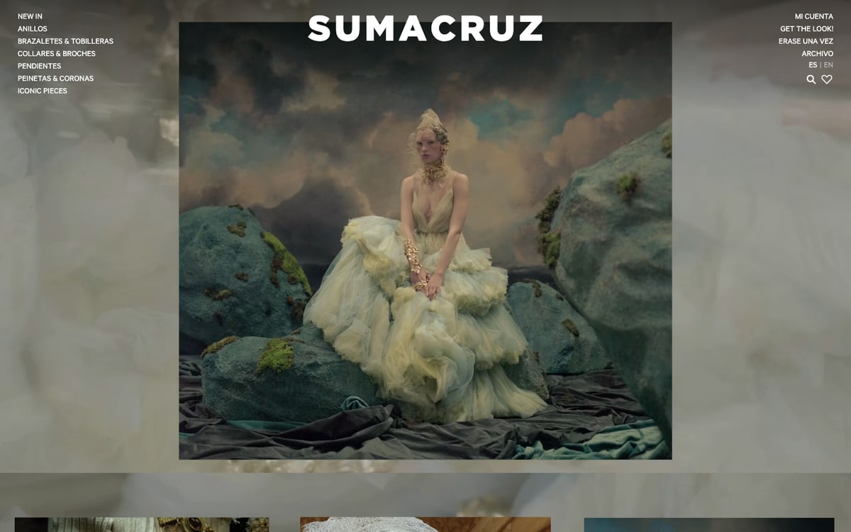 Captura real de la home de Suma Cruz