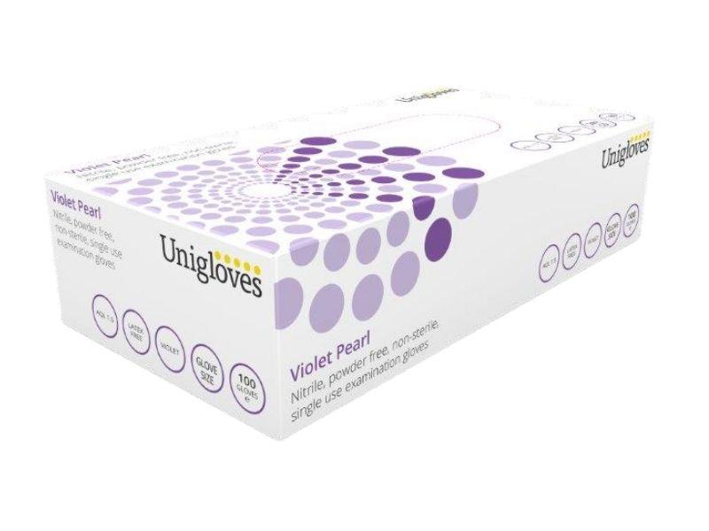 Guantes nitrilo violeta