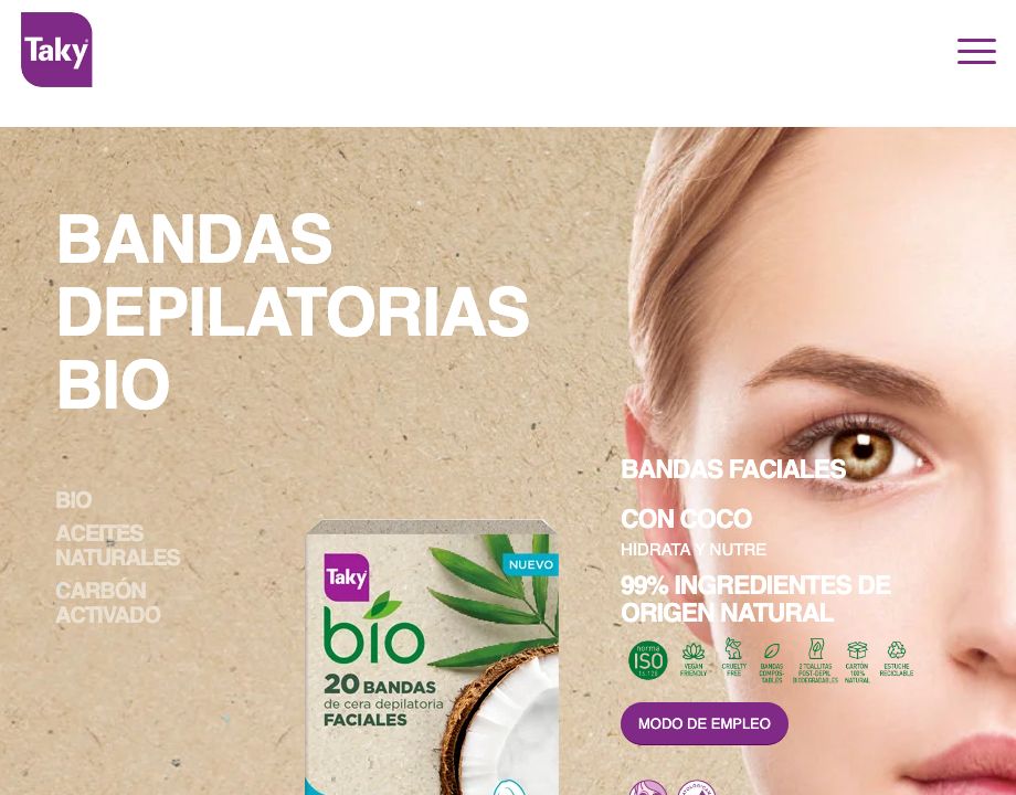 Bandas depilatorias