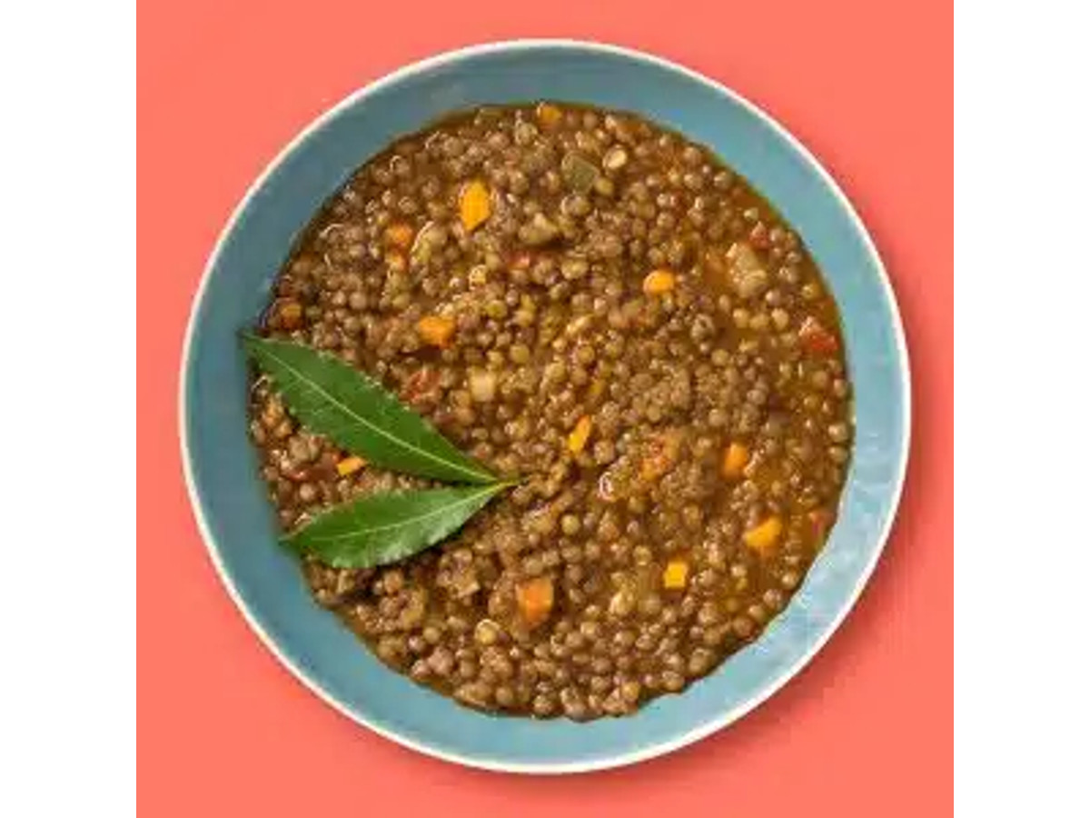 Lentejas pardinas con verduras