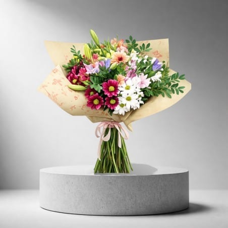 Ramo de flores frescas de temporada