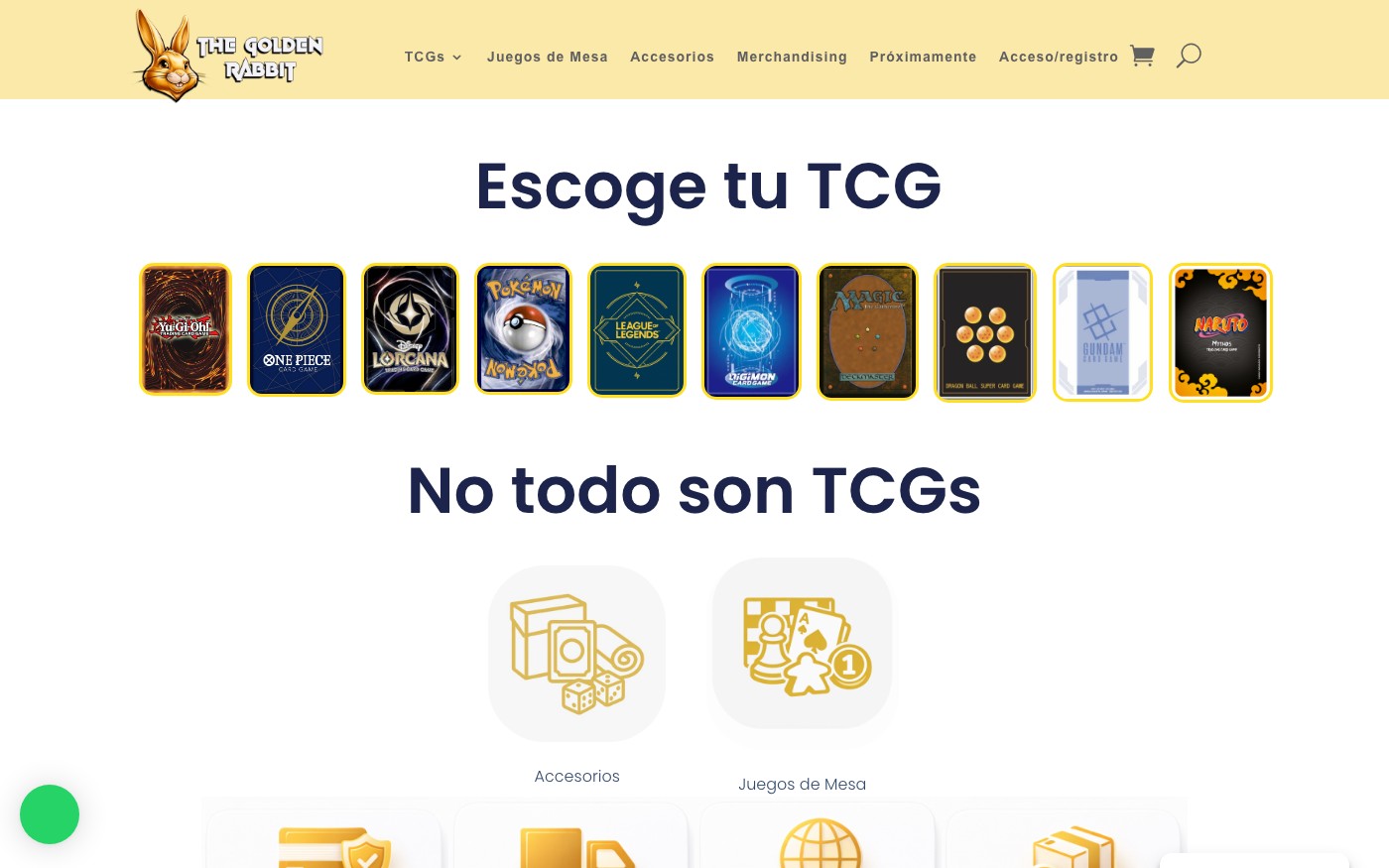 Captura limpia de la home oficial de The Golden Rabbit