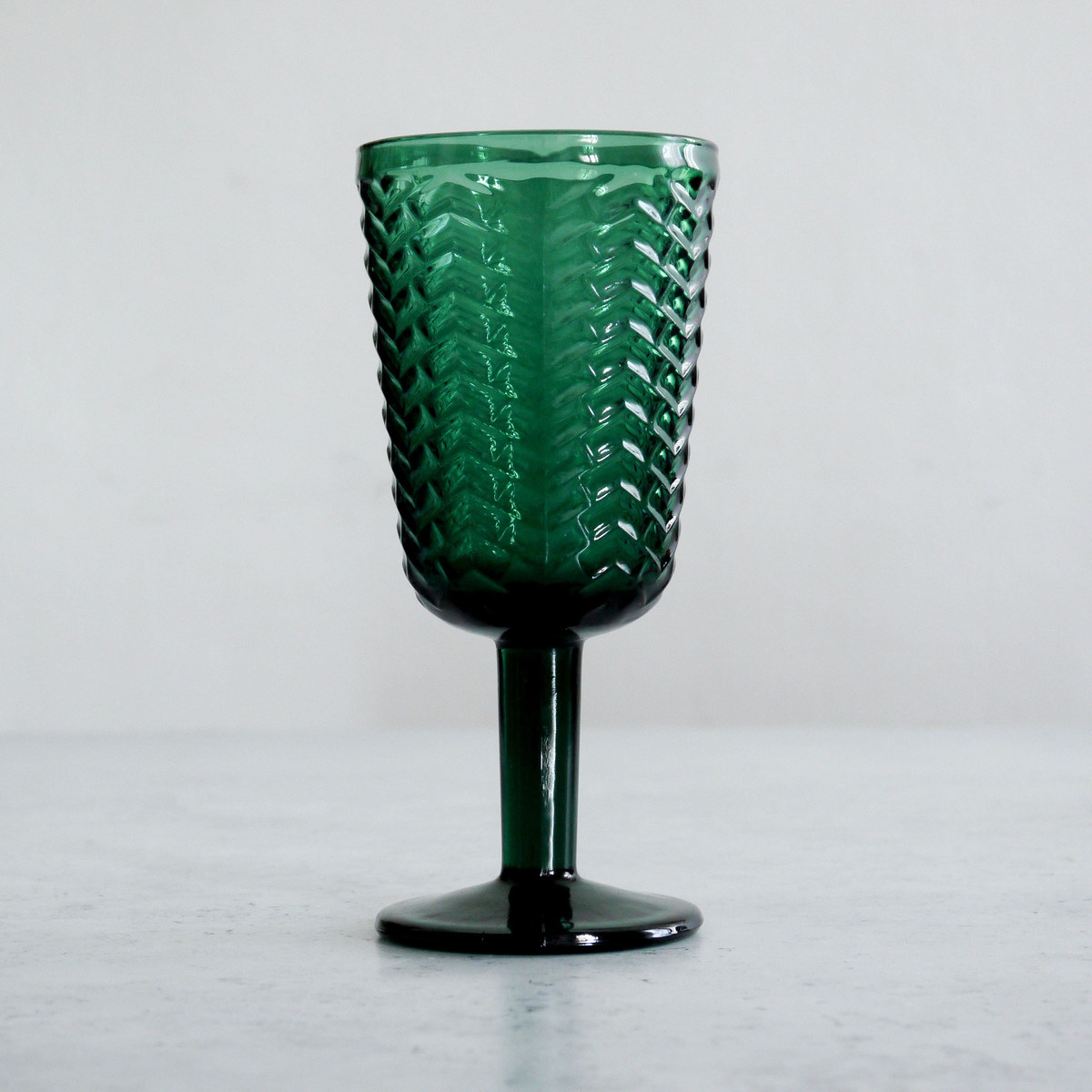 Juego de 6 copas de vino verde
