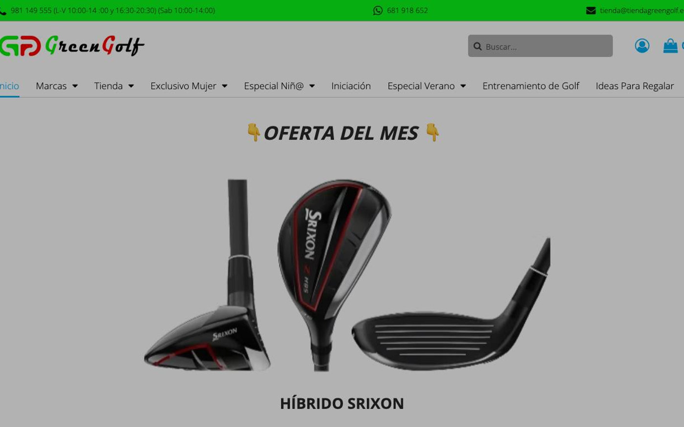 Portada de Tienda Green Golf