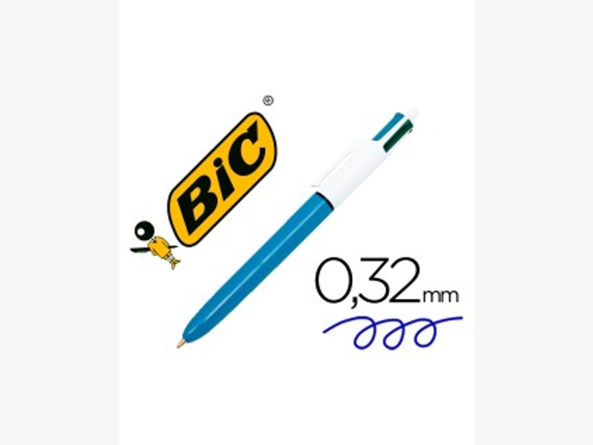 Bolígrafo BIC cuatro colores