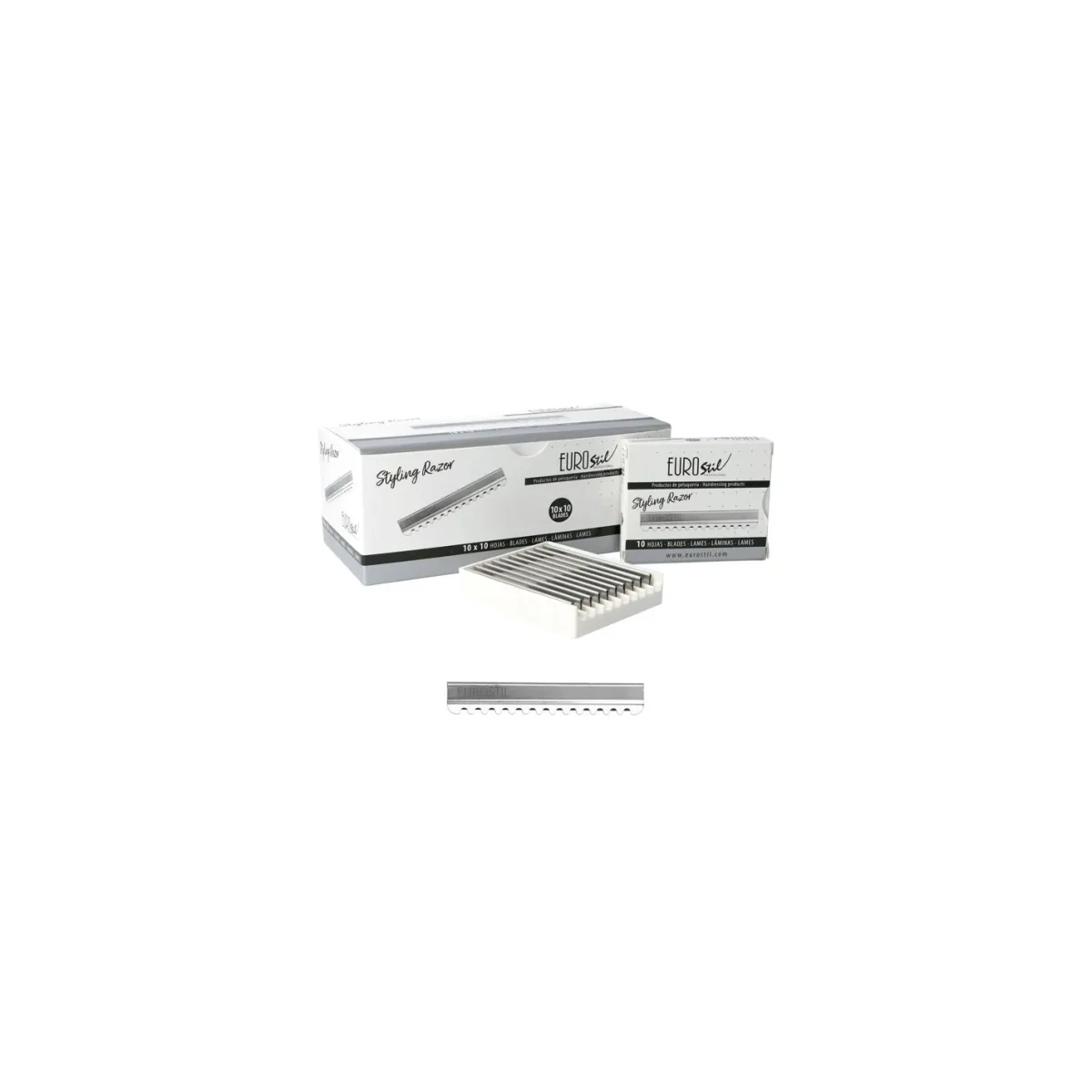 10 Cuchillas Styling Razor Eurostil