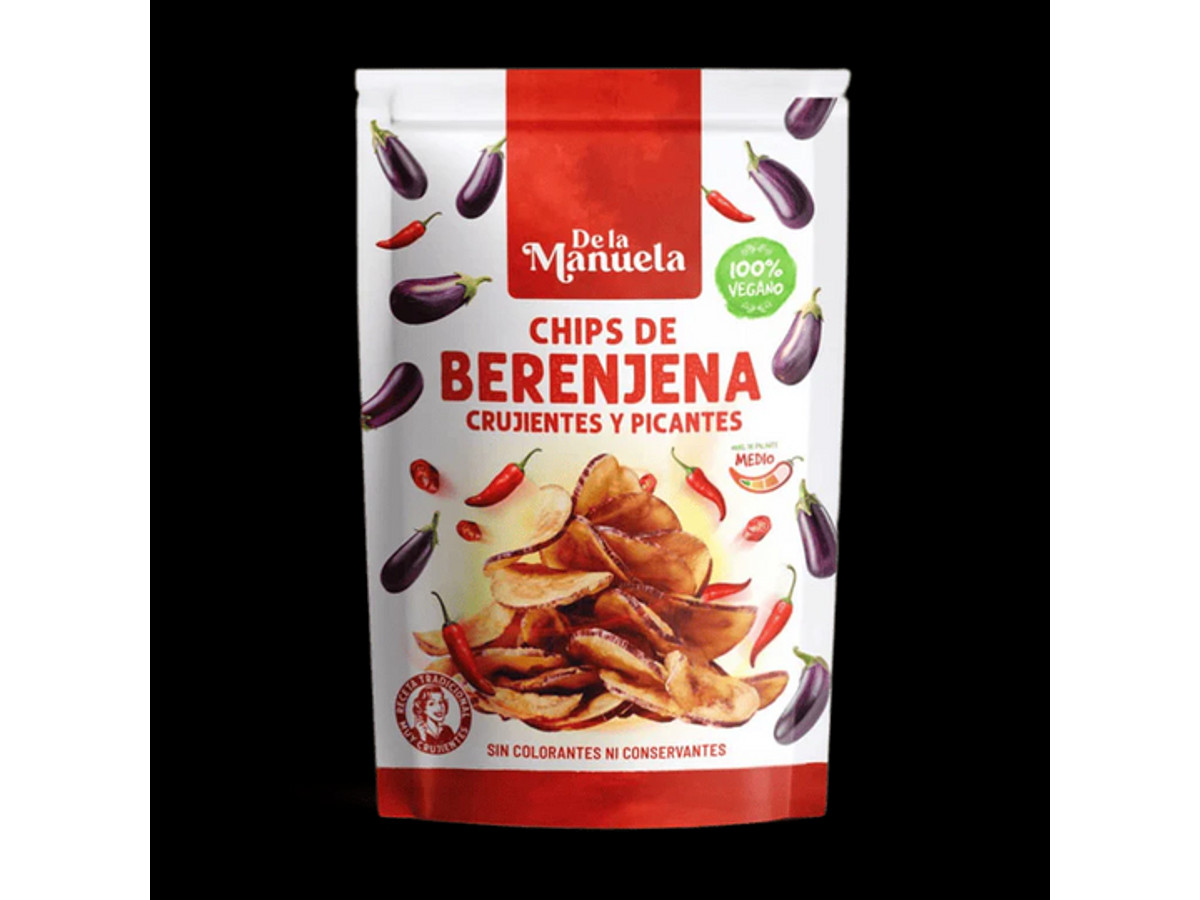 De la Manuela Chips de Berenjena Picante