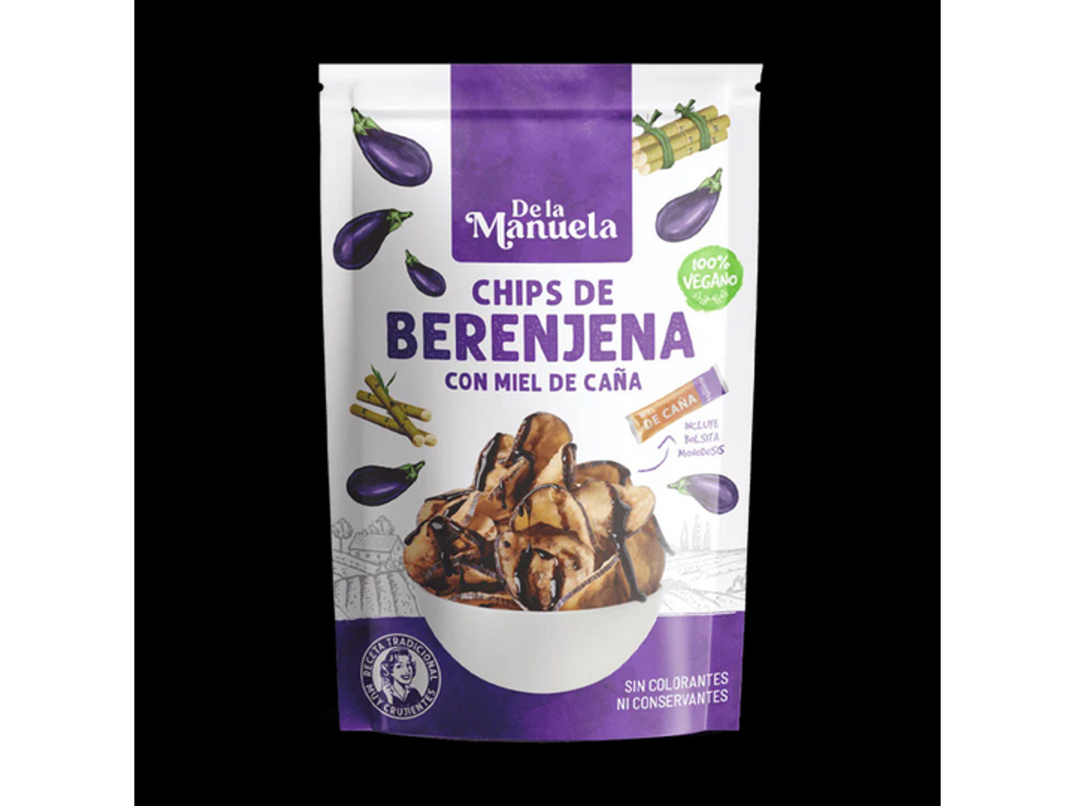 De la Manuela Chips de Berenjena con Miel de Caña