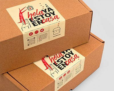 Adhesivos de papel para interior