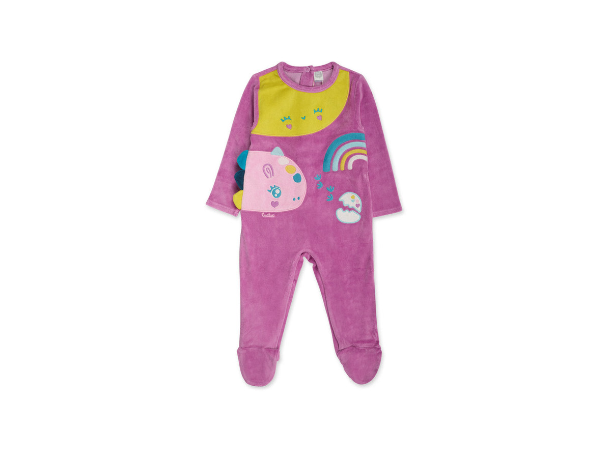 Pelele tundosado rosa niña Dragon Finder