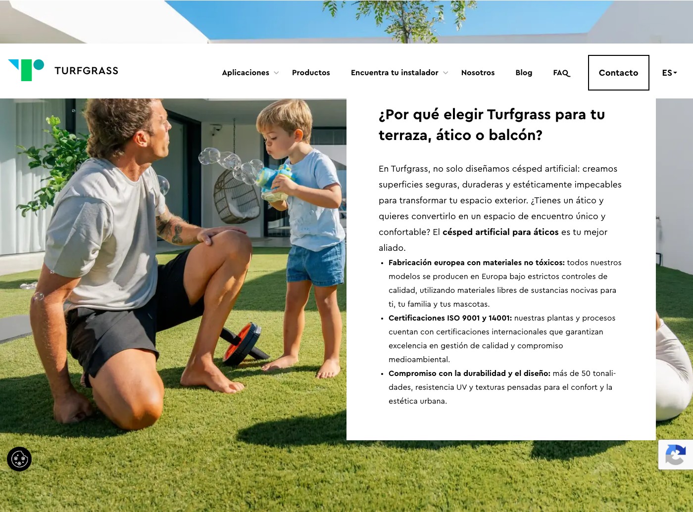 Césped artificial para terrazas, áticos y balcones: verde, resistente al sol y listo para tu día a día