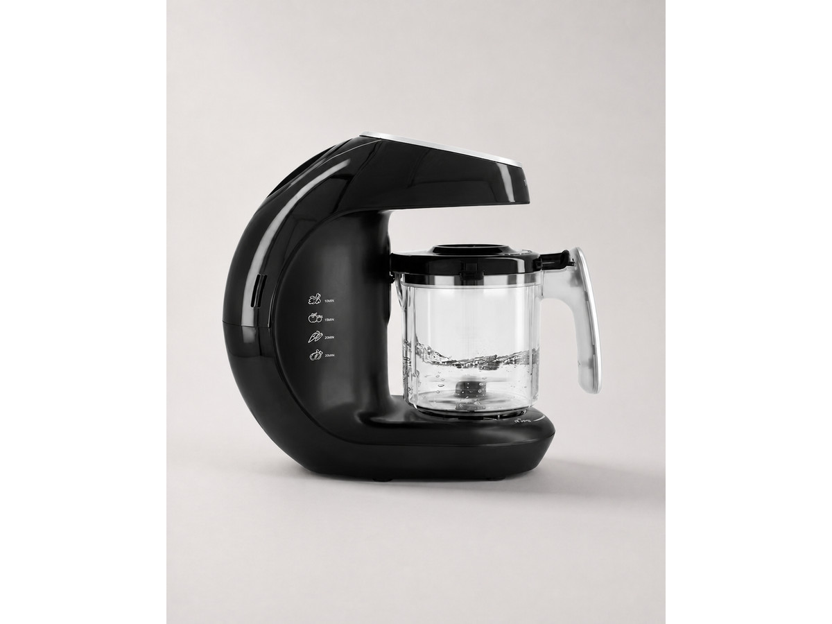 Twistshake 6en1 Bebé Procesador de Alimentos Negro V2