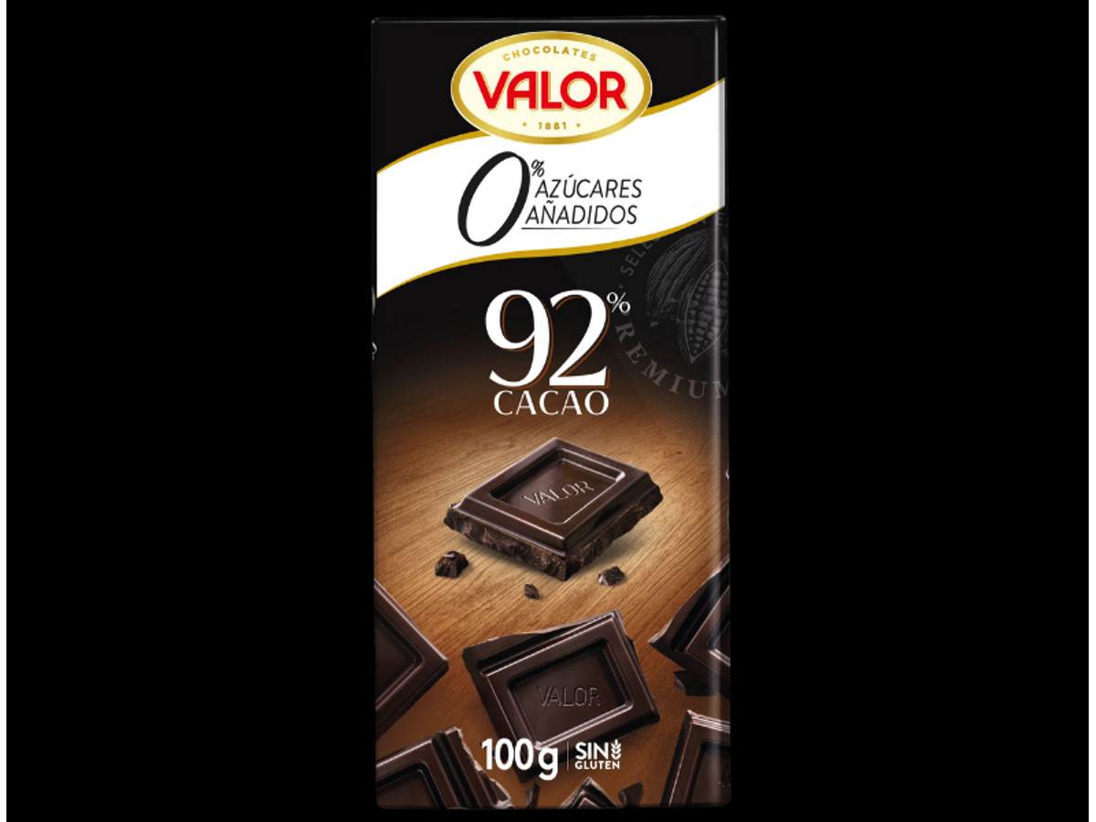 Chocolate 0% azúcares añadidos
