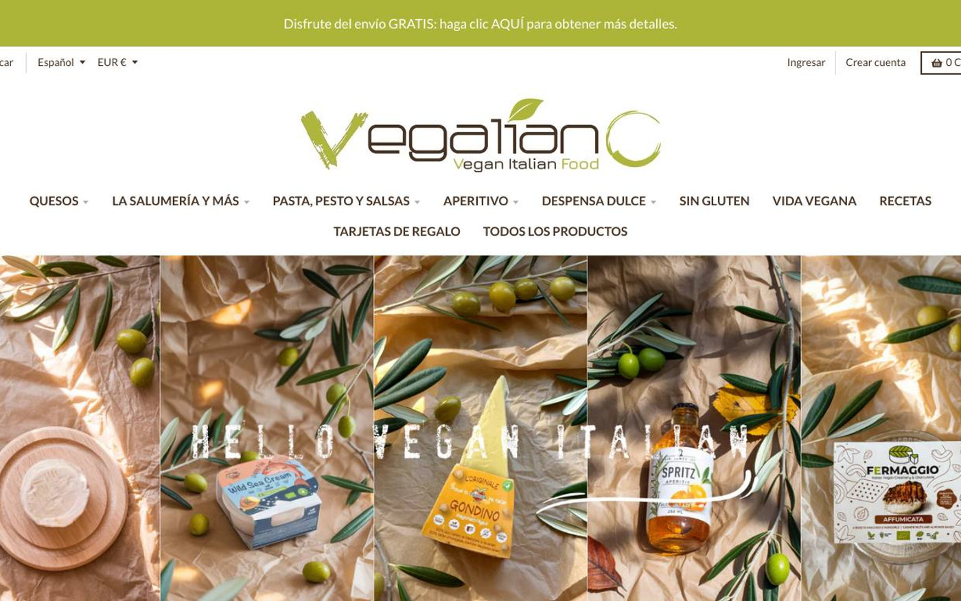 Captura limpia de la home oficial de VEGALIANO
