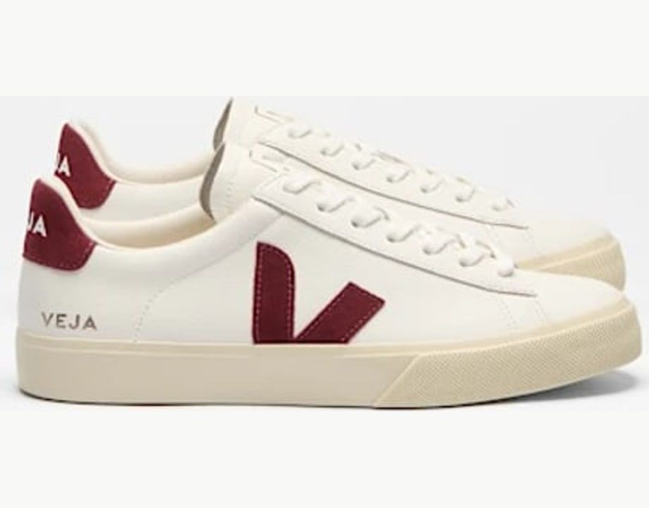 Campo Leather White Grenat