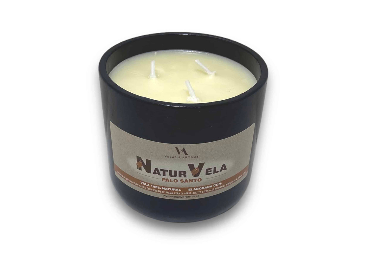 Palo Santo Naturvela cerámica de 3 mechas