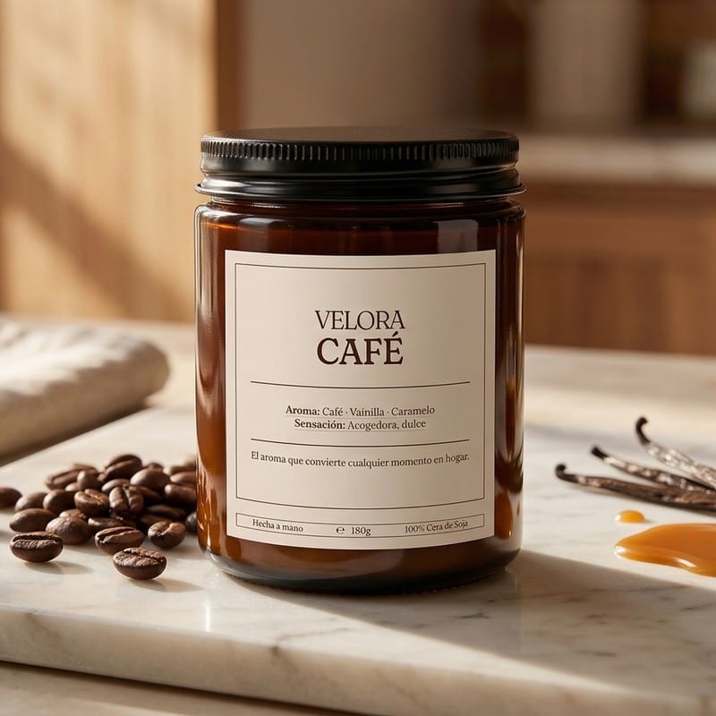 VELORA CAFÉ – Vela aromática hogar