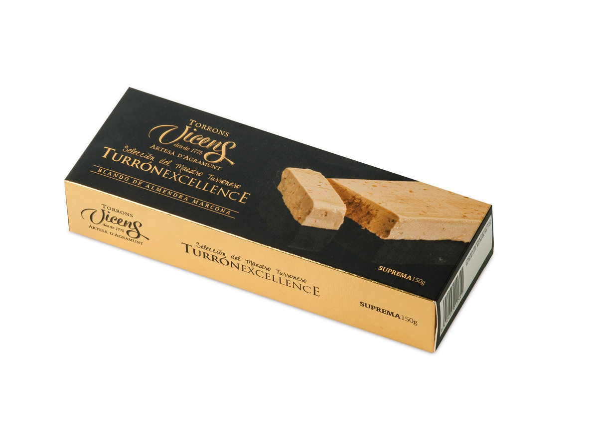 Turrón de Almendra Crujiente con Chocolate 300g
