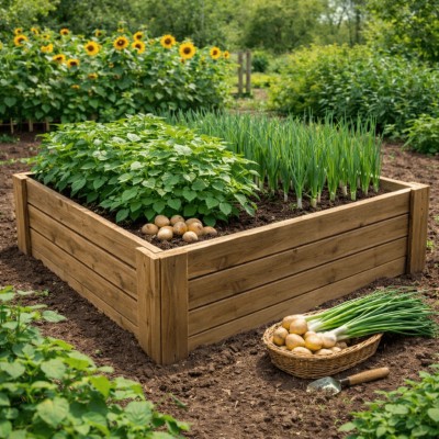 Cajón de cultivo sin base con altura de 40 cm | Natura