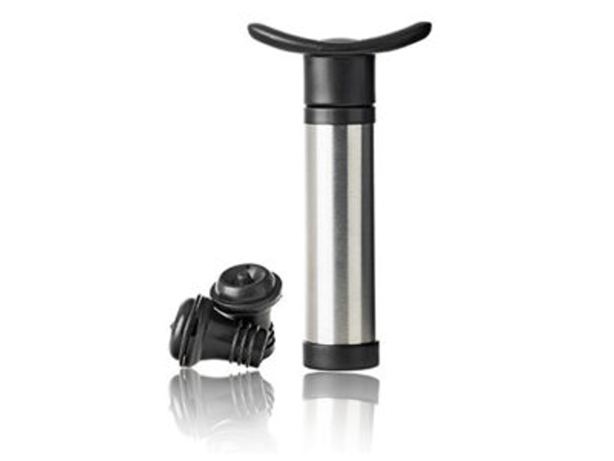 Bomba de vacío con 2 tapones Qpractiko