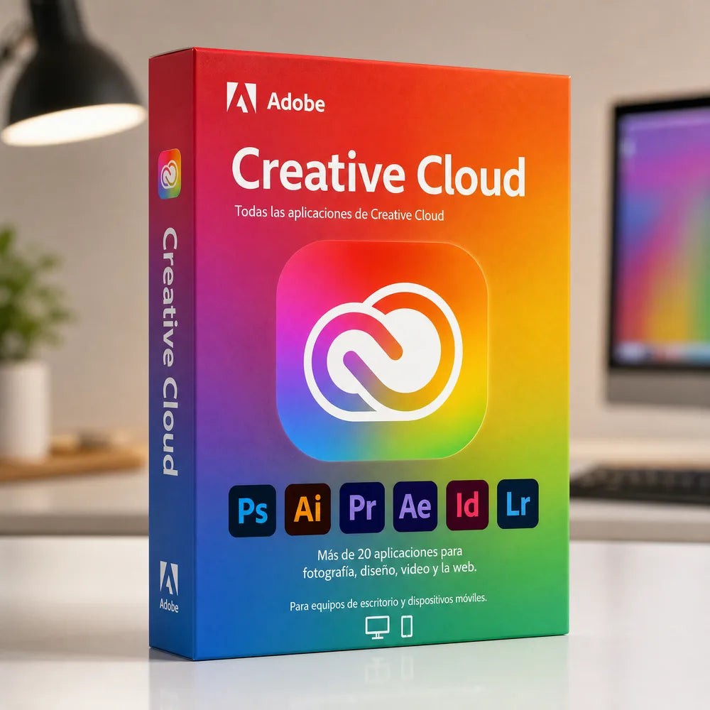 Adobe Creative Cloud Todas las Apps para Diseño y Creatividad