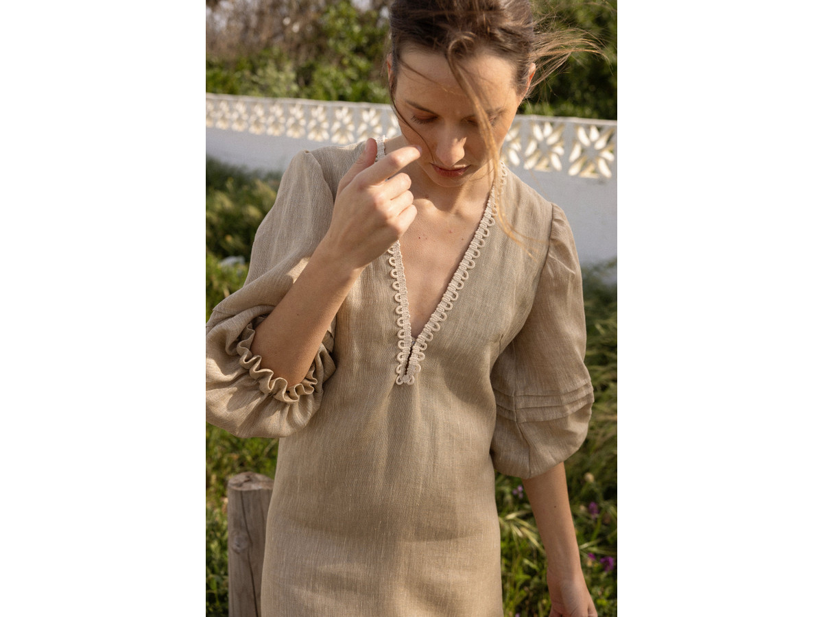 Vestido Luz Beige