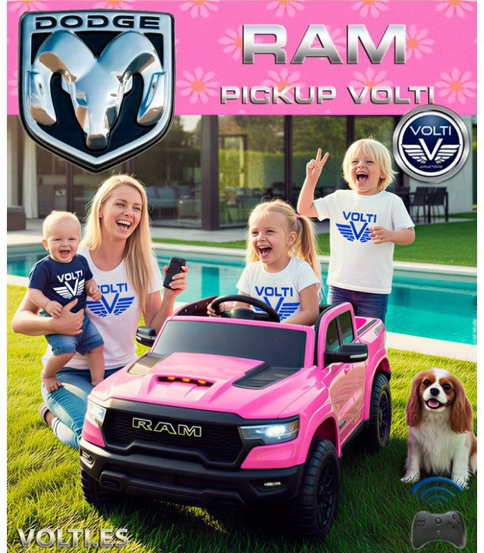 PICKUP RAM DODGE TODOTERRENO 4X4 COCHE PARA NIÑA