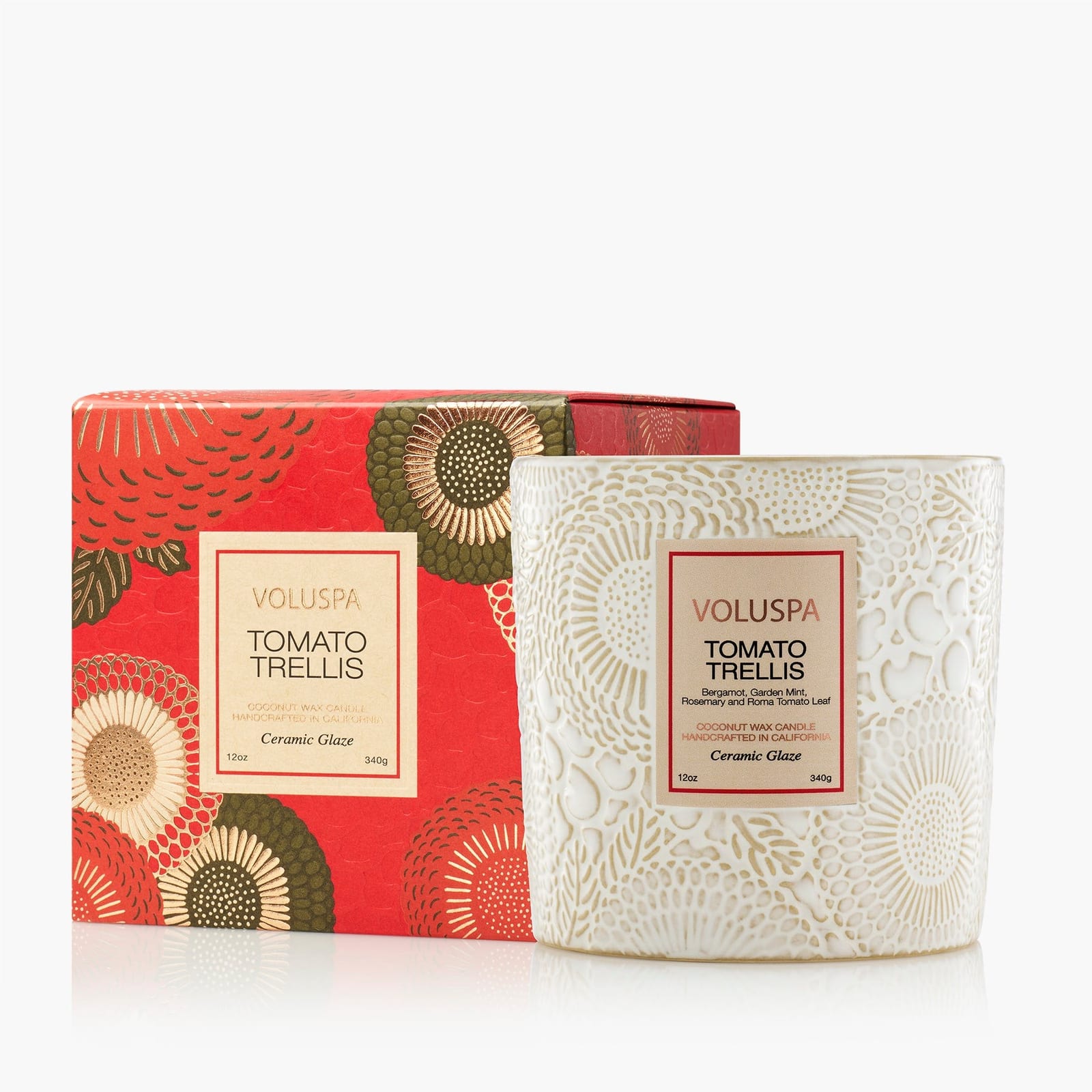 Tomato Trellis | Ceramic Luxe Classic Candle | VOLUSPA | Voluspa
