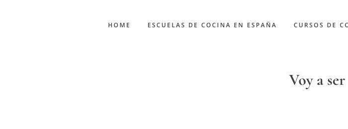 Logo de Voy a ser cocinero