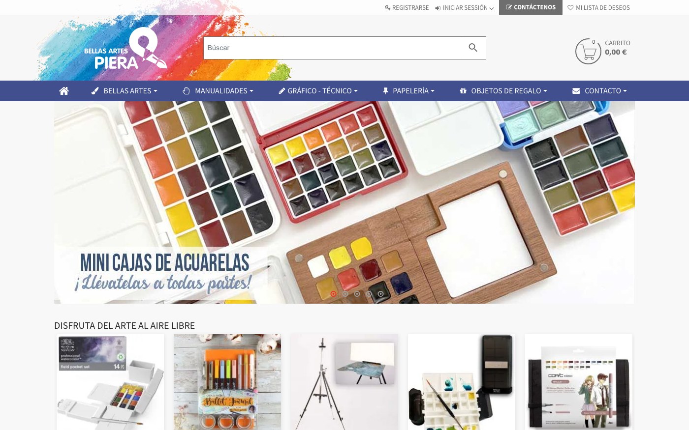 Captura limpia de la home oficial de Piera