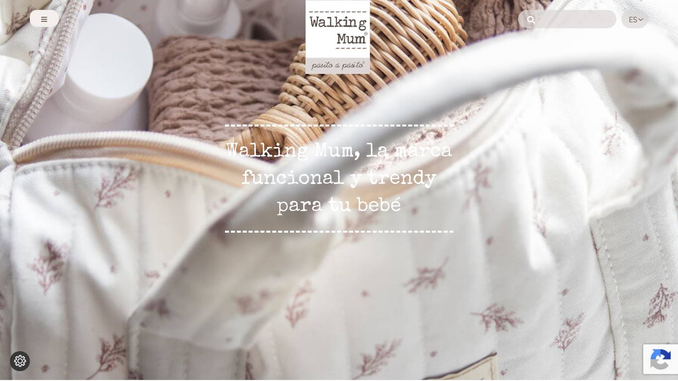 Captura de pantalla de la home de Walking Mum