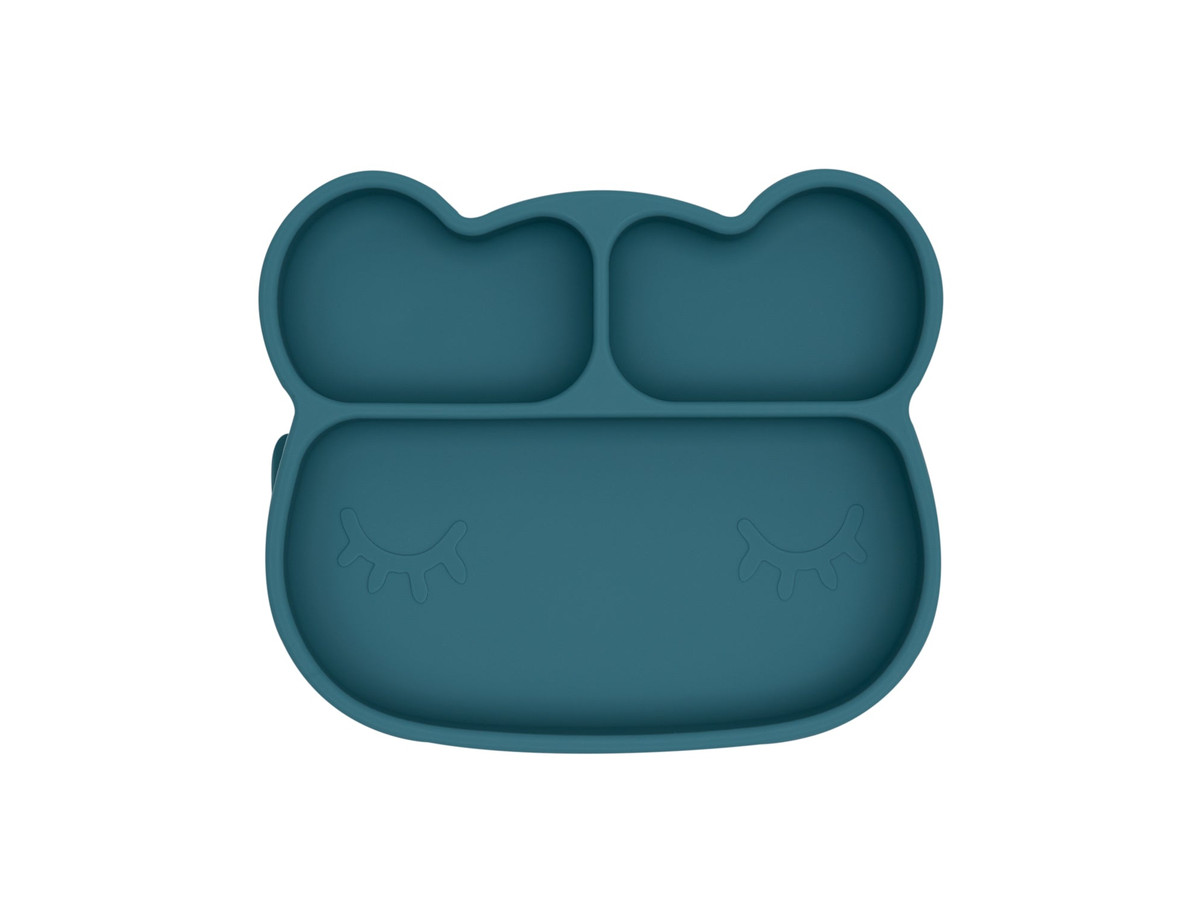 Bear Stickie® Plate - Blue Dusk
