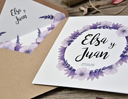 Invitaciones de boda florales