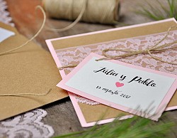 Invitaciones de boda vintage