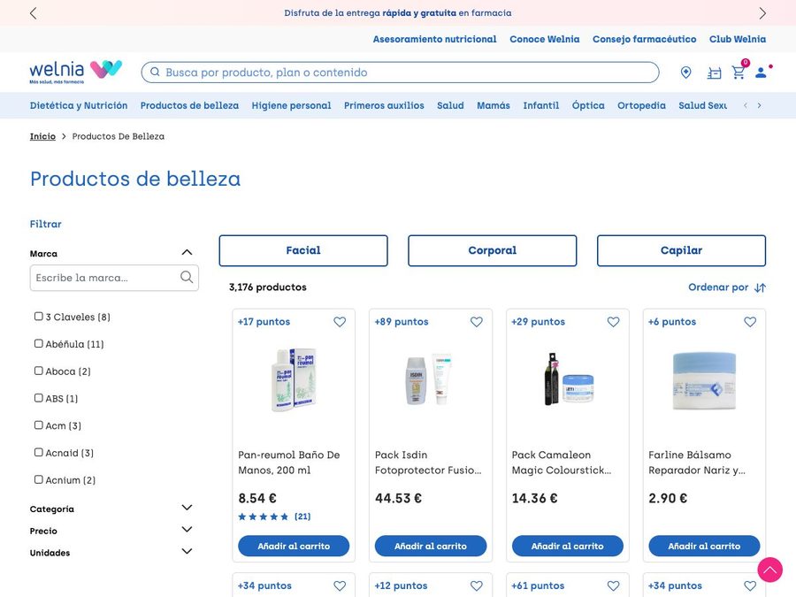 Belleza y cosmética