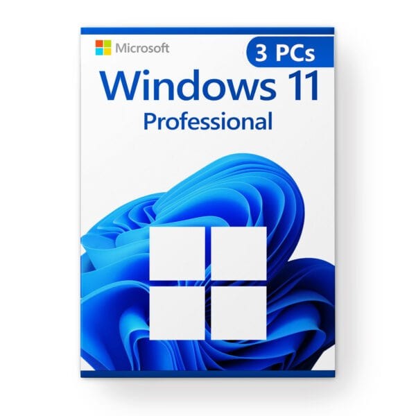 Microsoft Windows 11 Professional license for 3 PC