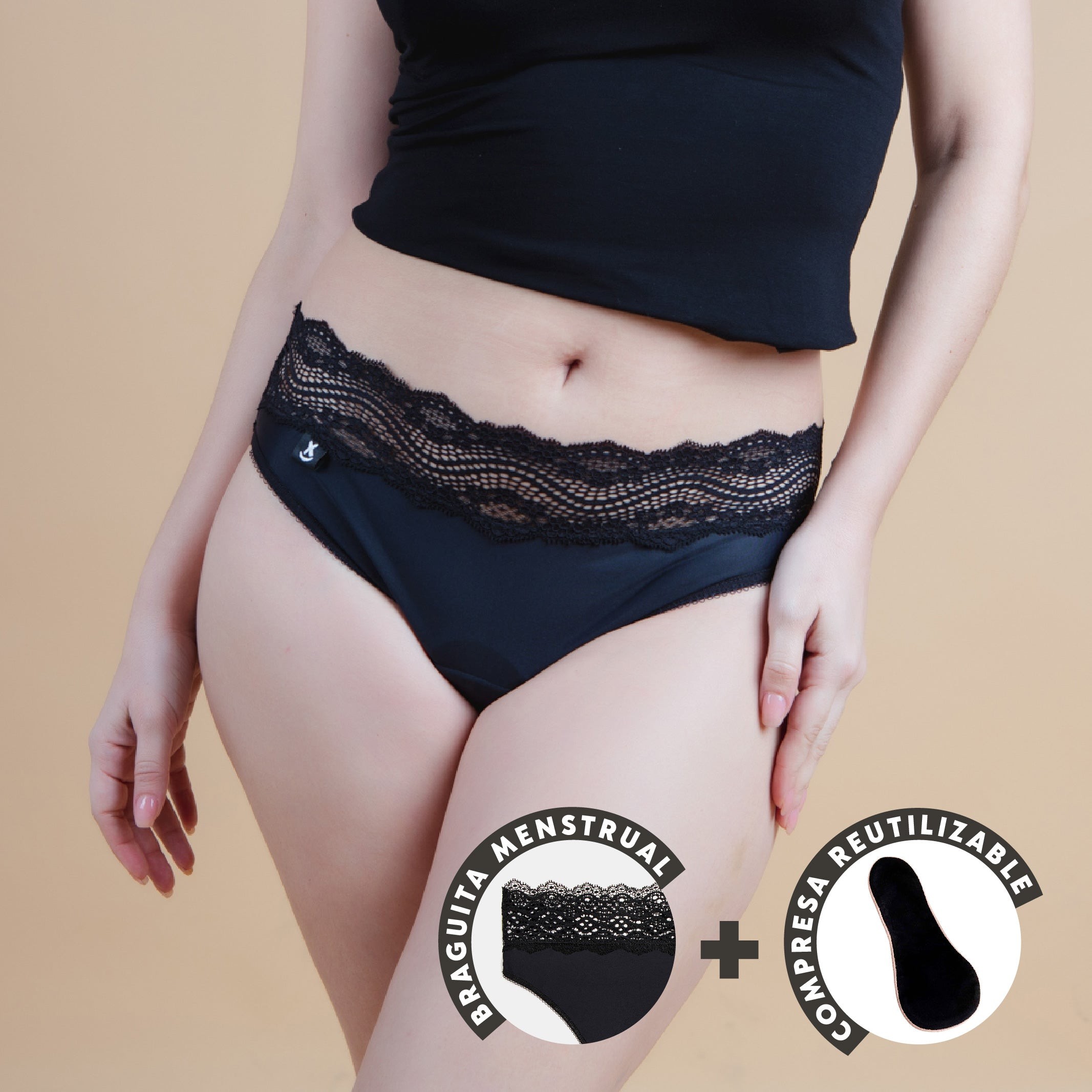 Pack braguita Chloe Magic y compresa