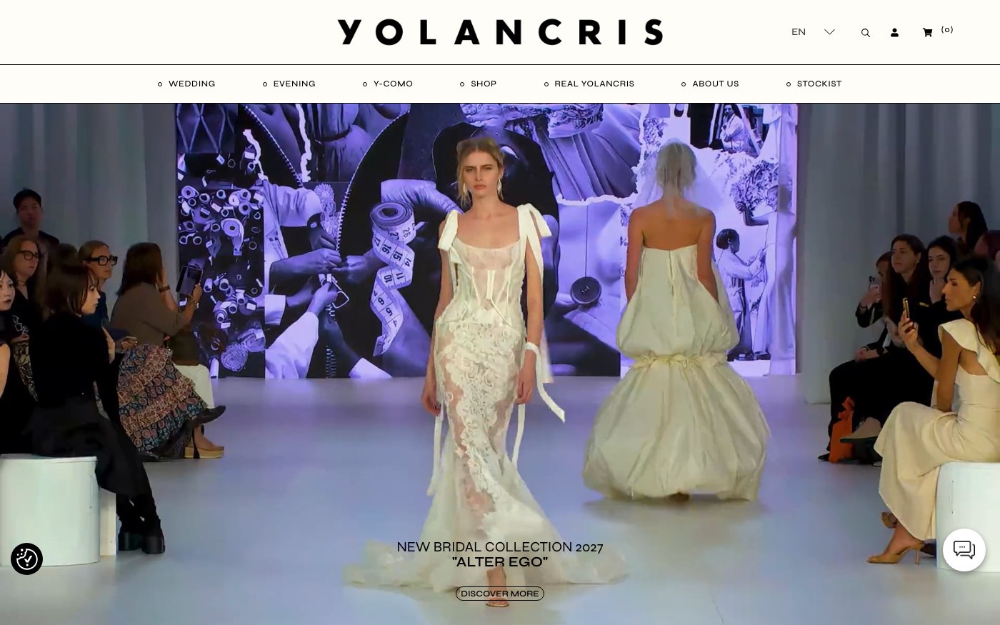 Captura real de la home de Yolancris
