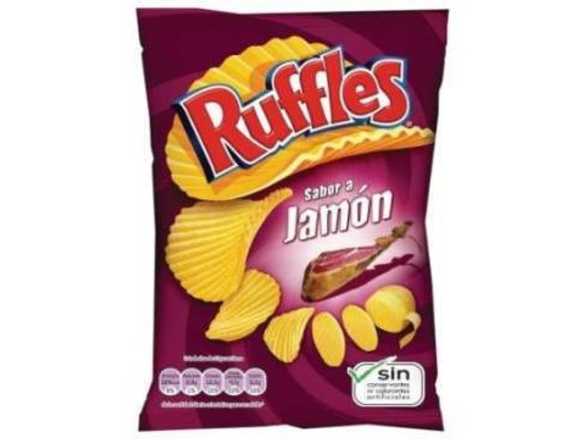 Ruffles de jamón